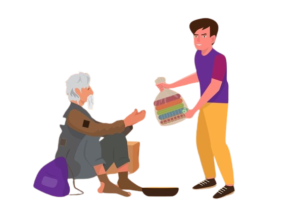 kind-young-man-donates-money-clothes-plastic-bags-homeless-poor-flat-style-cartoon-illustration-vector_610956-308-removebg-preview